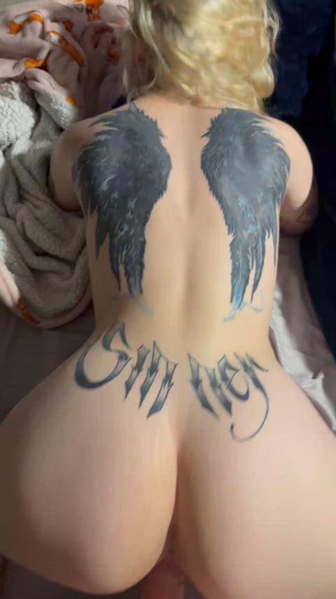 Bouncing my ass on his big cock