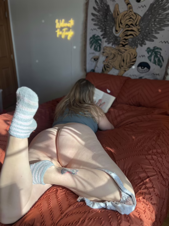 Cozy with my book