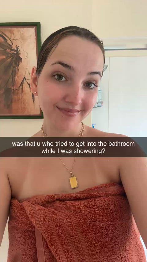 Big Asses Step bro tried to watch me shower