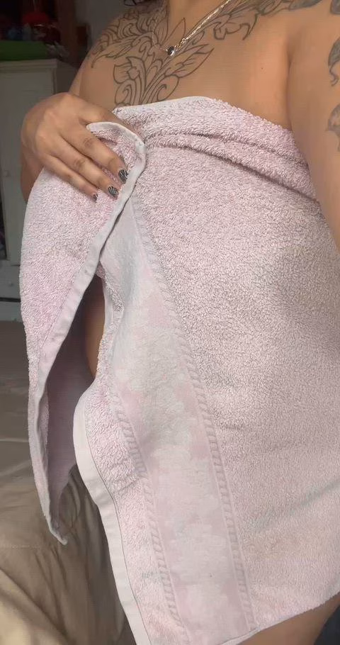 towel hit the floor — who's bending me over next?