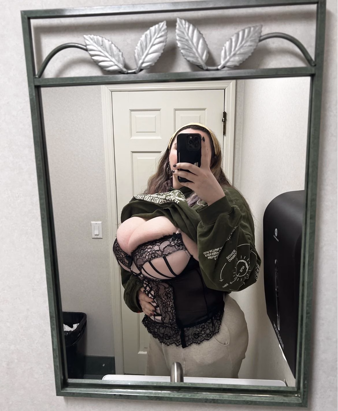 Thick White Girls hiding my lingerie under my clothes